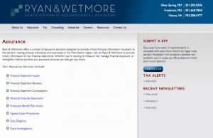 Ryan & Wetmore CPA Page