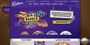 Cadbury Homepage - The Psychology of Color