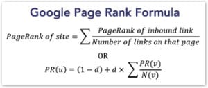 Google Page Rank Formula