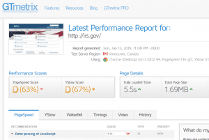 GTMetrix Performance Report