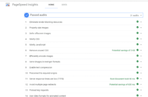 Google Page Speed Insights