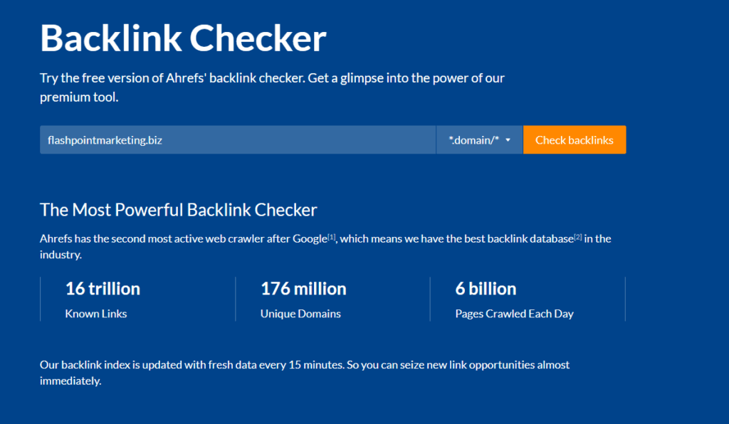 Google Backlink Checker
